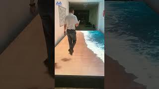 Amazing creative interactive floor tile screen#leddisplay #ledscreen #shortvideo #creative #funny