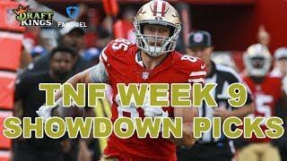 WEEK 9 THURSDAY NIGHT FOOTBALL NFL DFS SHOWDOWN PICKS - Niners-Cardinals - Awesemo.com