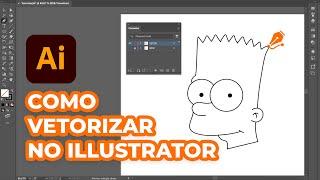 Como vetorizar uma imagem no Illustrator usando apenas 3 ferramentas.