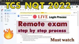 TCS NQT Remote Exam setup Login process 2022  | TCS NQT 2022