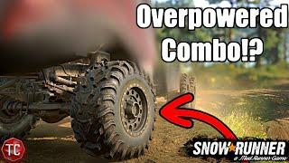 SnowRunner: The NEW Tire DLC is OVERPOWERED on this TRUCK!?