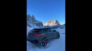 Drifting an Audi Q3 Sportback in the snow at night