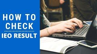 How to check IEO Result 2019