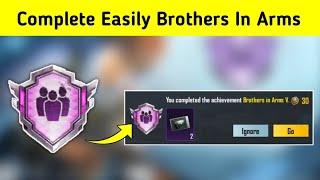 Complete easily Brothers in Arms in bgmi | pubg mobile | How to complete Brother in Arm Achievement