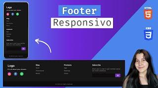 Como fazer um footer RESPONSIVO usando HTML e CSS (com FLEXBOX e GRID)