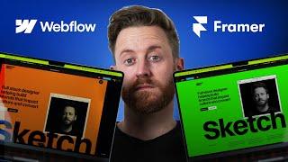 I tried to make my portfolio in Framer AND Webflow - which is better?