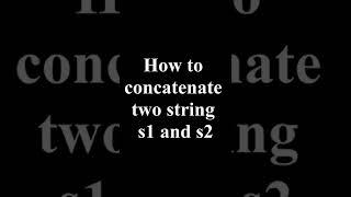 How to concatenate two string in python