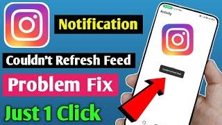 How To Solve Couldn't Refresh Feed Problem On Instagram | Instagram Problem Try Again Later