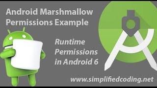 Android Marshmallow Permissions Example