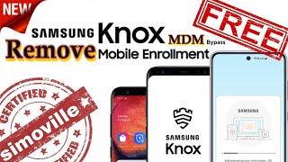 how to remove mdm knox all samsung  2023 android 9 10 11 12 kg lock bypass phone locked method n°2 