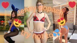 try not to  hot Jenny Popach (impossible) comment your time