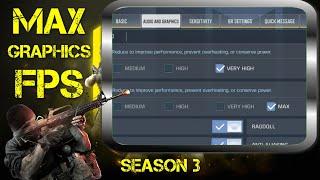 How to Unlock MAX FPS and GRAPHICS Call of Duty Mobile | SEASON3