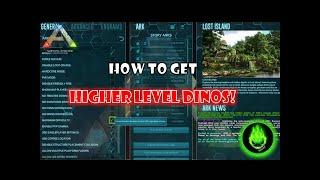 ARK - HOW TO GET HIGHER LEVEL DINOS IN SINGLE PLAYER!