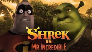 Shrek fights Mr Incredible (f**king incredible)
