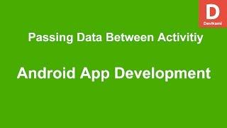 Android Pass Data Between Activity