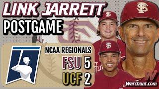 FSU Baseball Coach Link Jarrett on 5-2 win over UCF in Regionals | FSU Baseball | Warchant #FSU