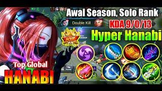 HYPER HANABI MEMAKAI EMBLEM ASSASSIN DI AWAL SEASON - BUILD HANABI TERSAKIT GAK ADA OBAT 2021