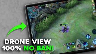 How to get DRONE VIEW in Mobile Legends (100% Safe) No Root/Ban - Ipad View ML Tutorial