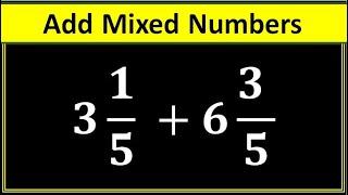 How to Add Mixed Numbers Fast | Adding Mixed Fractions Simplified | Math Tricks | Ms. Riaz Academy