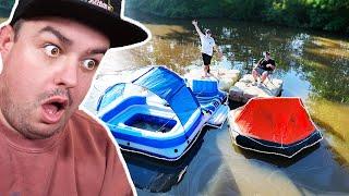 We Built A Floating Campsite