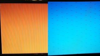 How to fix orange screen with vertical white stripes and blue screen with horizontal lines