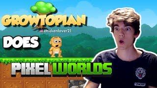 GROWTOPIAN DOES PIXEL WORLDS!! | TERY