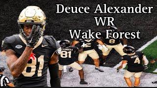 Wake Forest WR Deuce Alexander Transfers To Ole Miss // Quick and Explosiveness Slot WR