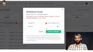 Fiverr Withdrawal was not completed  Please try again or contact Customer Support