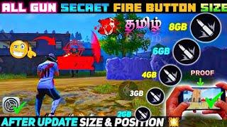 ️FIRE BUTTON SECRET TRICK FREE FIRE |headshot fire button size tamil|fire button size| FF 2024|TLK