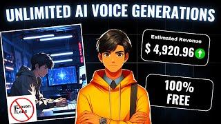 How to Generate UNLIMITED AI Voiceovers for FREE | No Character Limits | AI Secret