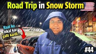 Epic 9-hour SNOWY DRIVE to NIAGARA FALLS at Night Exploring America Ep.44