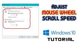 How to Control Mouse Scroll Speed in Windows 10 Tutorial