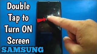 How to enable/disable double tap to turn on screen on samsung Galaxy A02 | Motions and Gestures