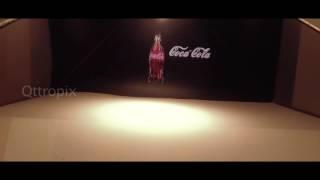 3D Hologram Display Coca Cola Bottle