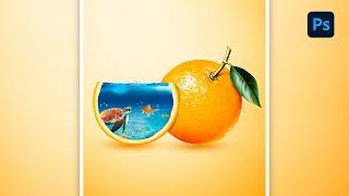 Orange Photo Manipulation Photoshop Tutorial | Photo Manipulation