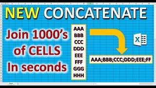 Concatenate multiple cells quickly - learn in 2 minutes how to combine cells with commas & spaces