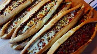 Turkish Pide Recipe (Meat Stuffed Pizza Like Bread)