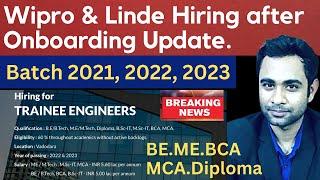 Wipro & Linde Biggest Hiring | Batch 2021, 2022, 2023 | Salary 5.6LPA | Btech.Mtech.BCA.MCA.Diploma