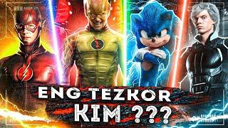 Kino Tarixidagi Eng Tezkor qaxramonlar qaysi ? (Marvel & Dc & Disney)