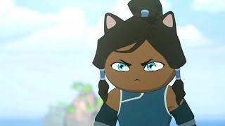 KORRA fights AANG...but they're cats for some reason | ANIMATION