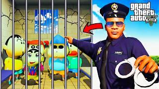 GTA 5: Franklin & Shinchan Joins THE HEAVY POLICE FORCE in Gta5...!( Gta5 mods )