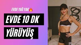 Evde yürüyüş ile yağları Yak! (Türkçe pop şarkılar eşliğinde)