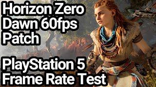 Horizon Zero Dawn PS5 60fps Patch Frame Rate Test (Backwards Compatibility)