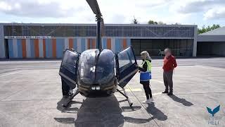 Boarding & Abflug: Rundflüge mit der Robinson R44 von Revierheli