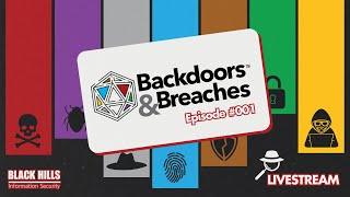 Backdoors & Breaches LIVE! Episode 001 #livestream #Games #infosec #cybersecurity #training