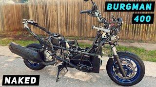 2022 Suzuki Burgman 400 naked! What's inside? | Mitch's Scooter Stuff