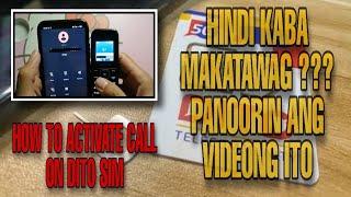 HOW TO ACTIVATE CALL ON DITO SIMCARD | HOW TO ACTIVATE Vo-LTE | Rodel Alarde