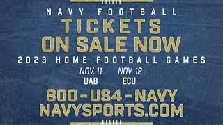 2023 Navy Football Final Homestand Tickets - On Sale Now