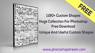 1190+ Custom Shapes Huge Collection For Photoshop Free Download