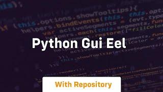 python gui eel